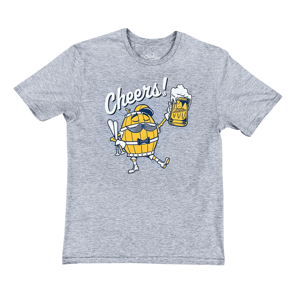 Cheers Thirston Milwaukee Baseball Grey T-Shirt