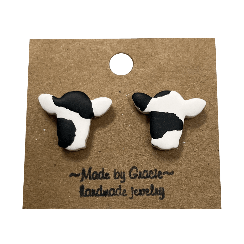 Drink Wisconsinbly Wisconsin Cow Earrings