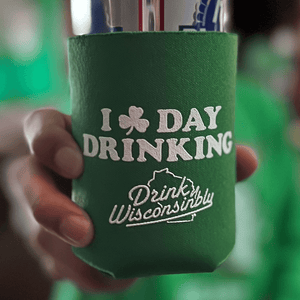 I Shamrock Day Drinking Green Coozie