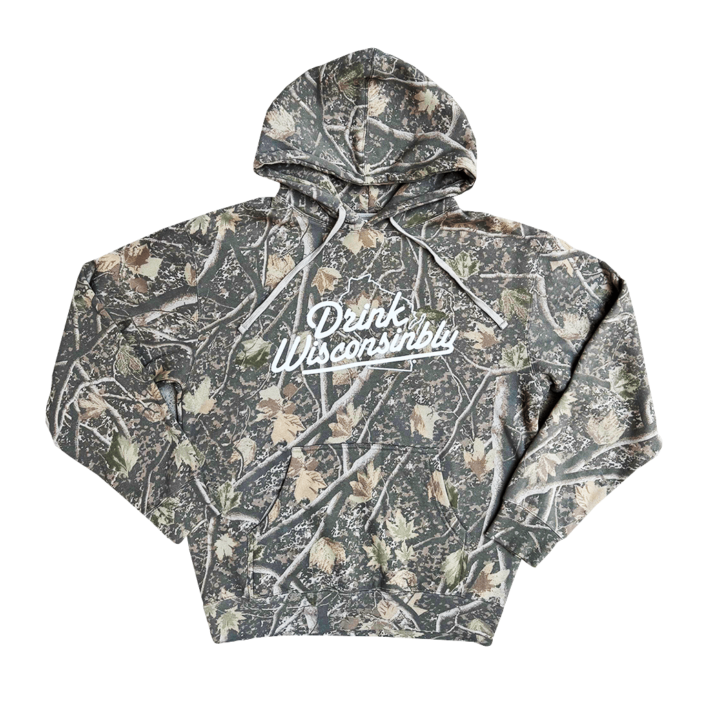 Drink Wisconsinbly Deadwood Camo Hoodie