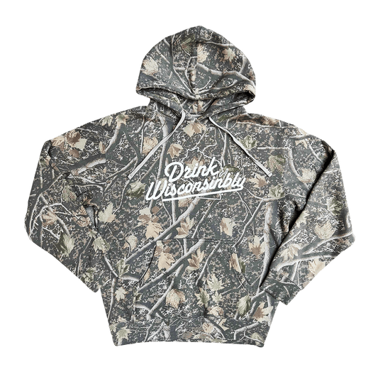 Drink Wisconsinbly Deadwood Camo Hoodie