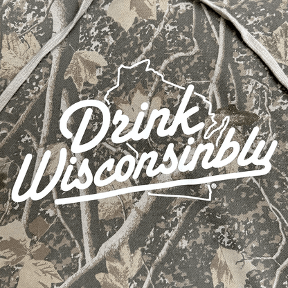 Drink Wisconsinbly Unisex Deadwood Camo Hoodie