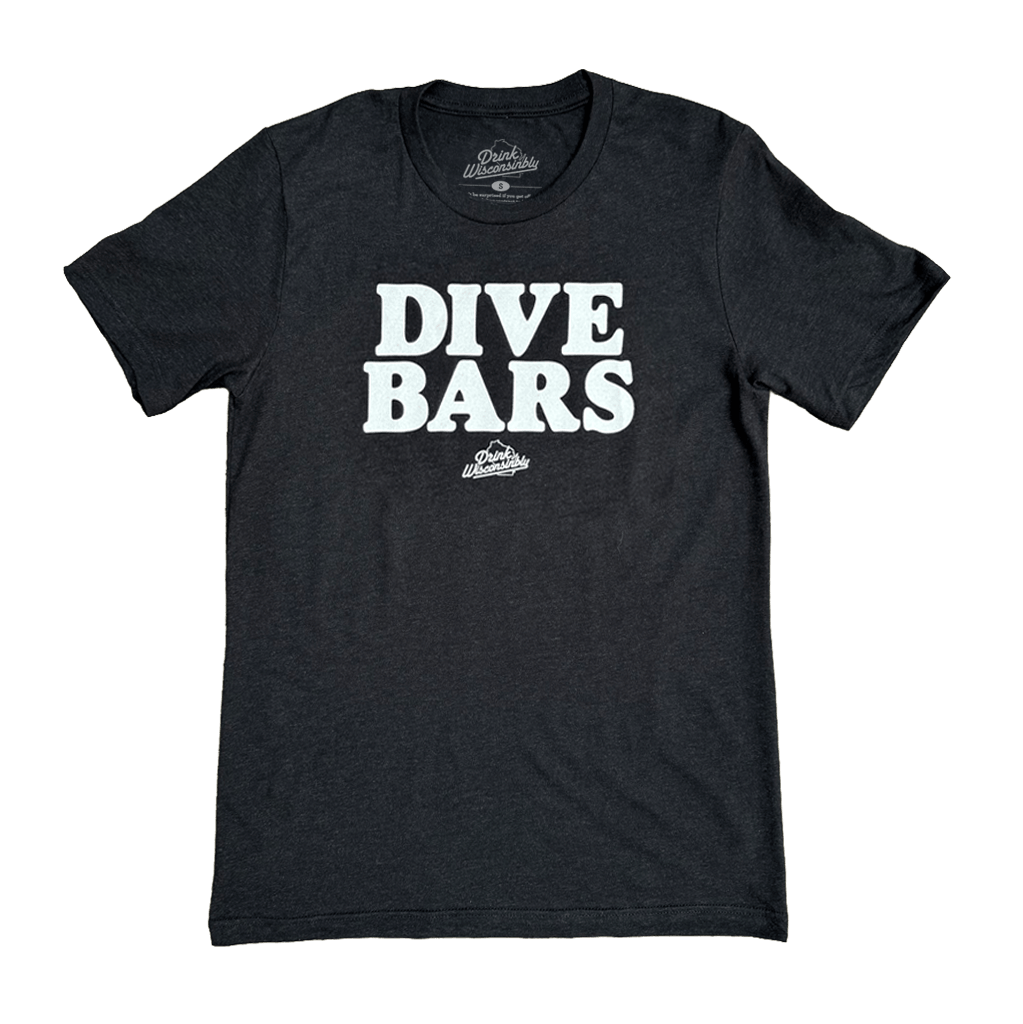 Drink Wisconsinbly Dive Bars Black T-Shirt