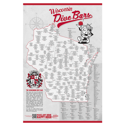 Wisconsin Dive Bars Poster