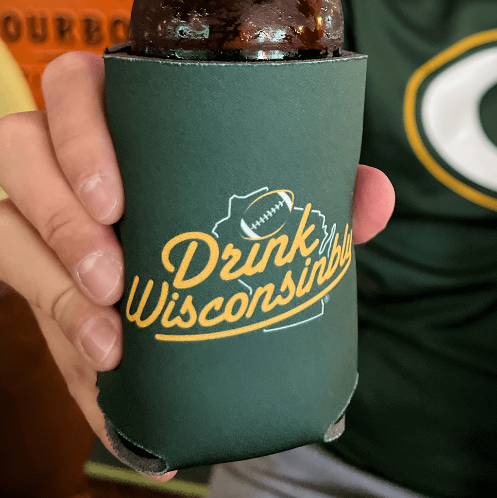 Drink Wisconsinbly Green Bay Football Coozie