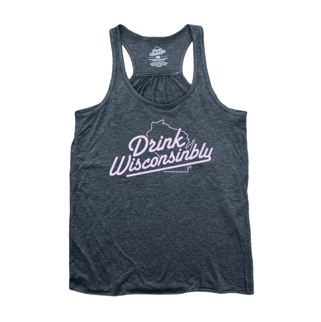 Women's Gray Flowy Racerback Tank Top