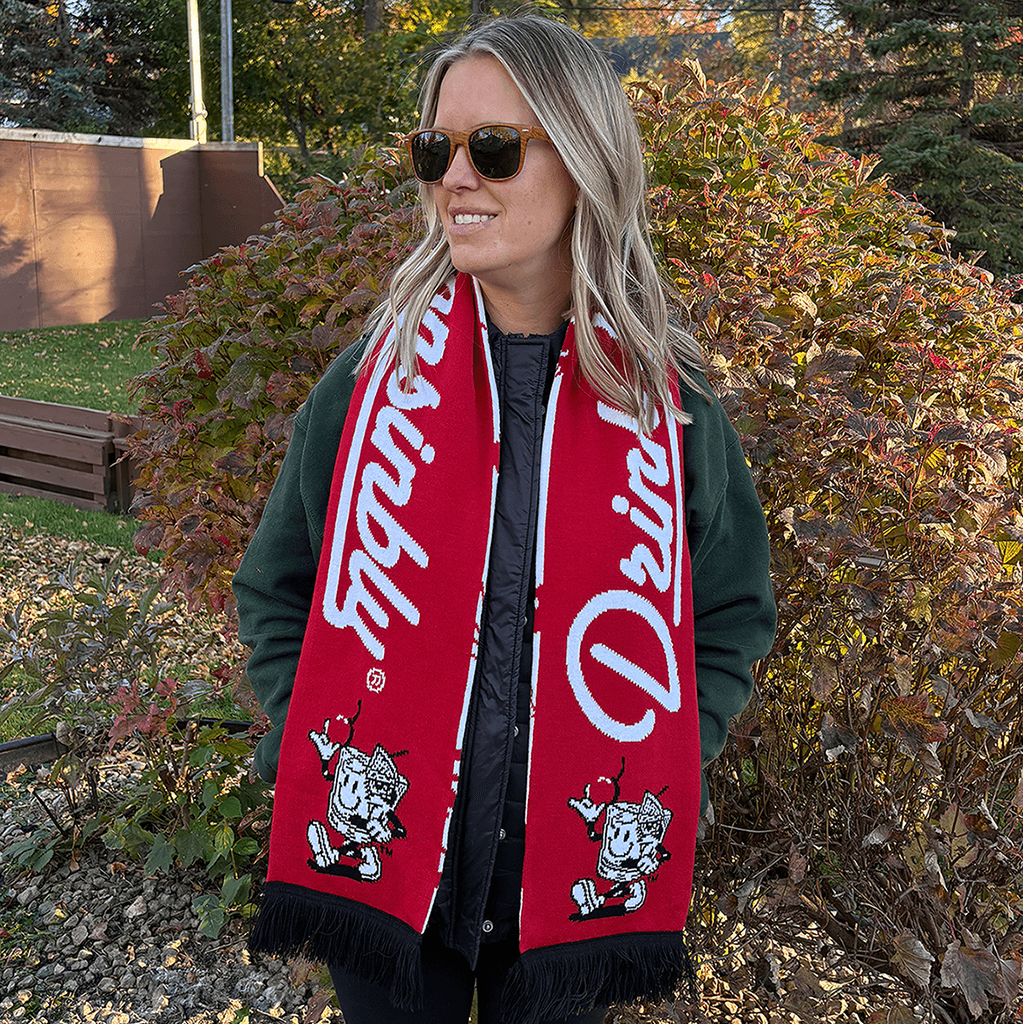 Drink Wisconsinbly Happy Pattern Scarf Fall