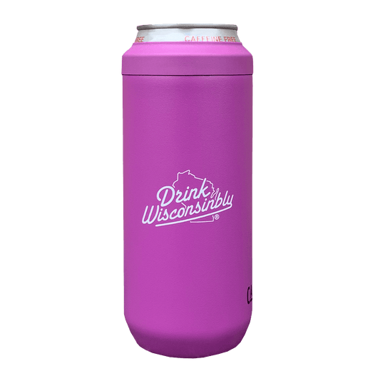 Drink Wisconsinbly Magenta Insulated Slim CamelBak Cooler