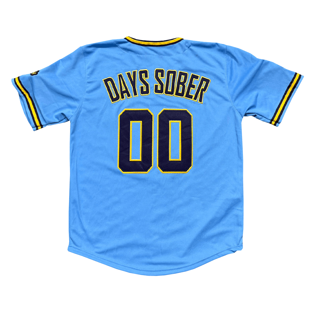 Milwaukee Tailgaters Blue Baseball Jersey Back