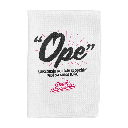 Drink Wisconsinbly Ope Towel