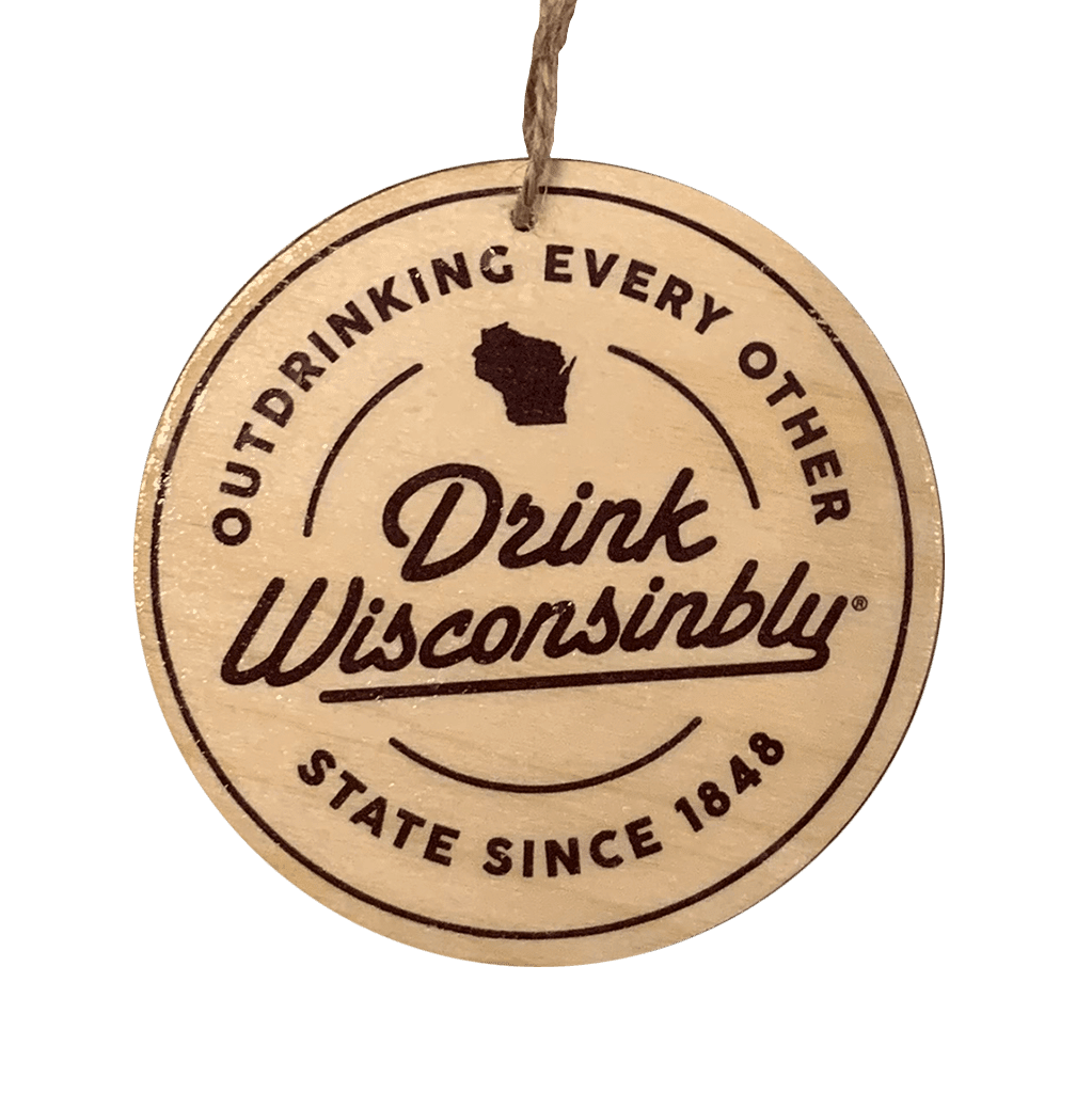 Drink Wisconsinbly Outdrinking Christmas Tree Ornament