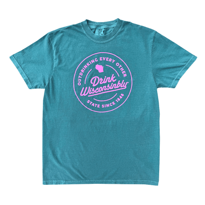 Drink Wisconsinbly Emerald Outdrinking T-Shirt