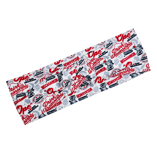 Drink Wisconsinbly Pattern Headband