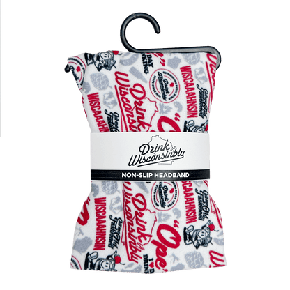 Drink Wisconsinbly Non-slip Pattern Headband