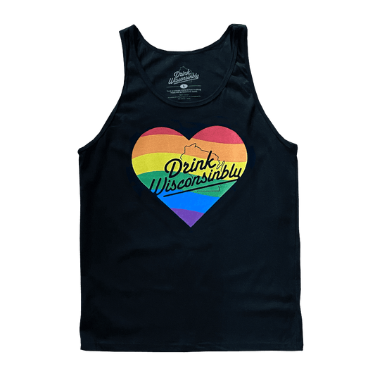 Drink Wisconsinbly Pride Heart Tank Top
