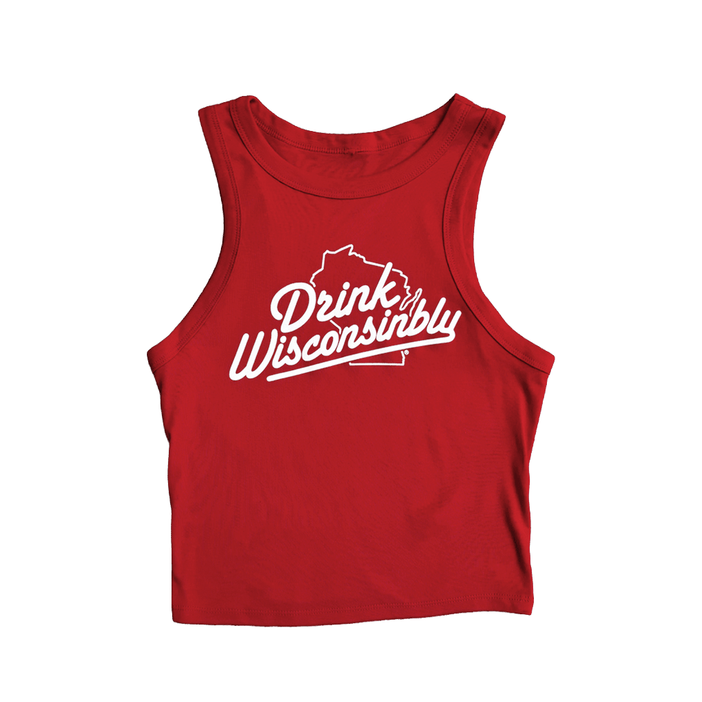 Women's Red Crop Tank Top