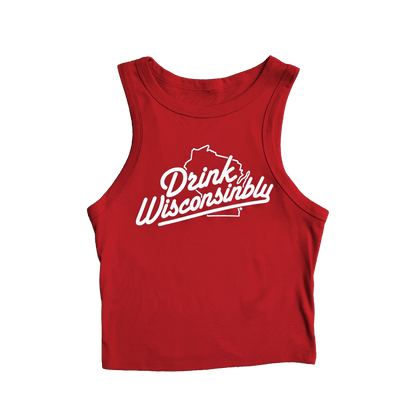 Women's Red Crop Tank Top
