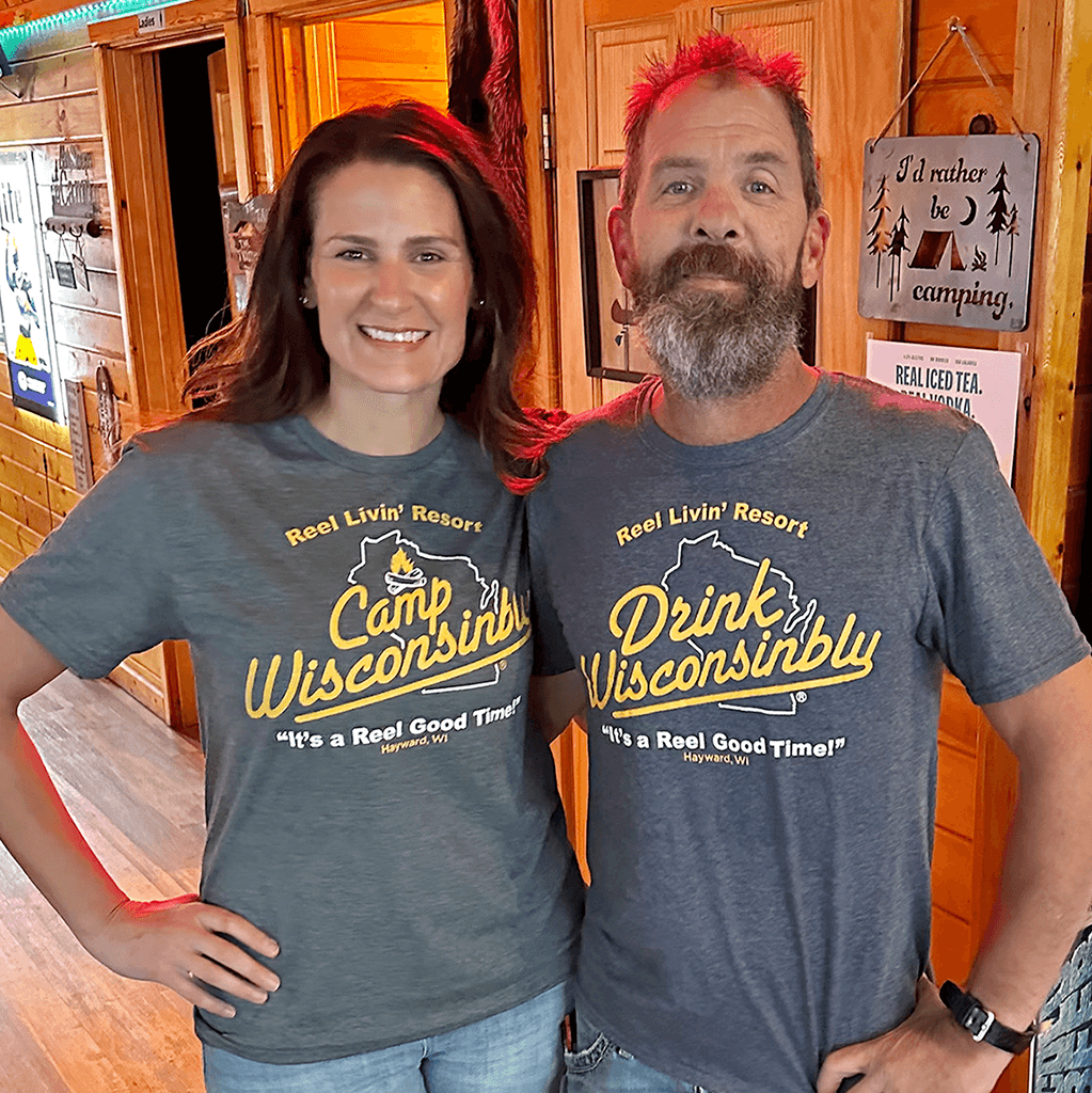 Reel Livin' Resort Wisconsinbly T-Shirts