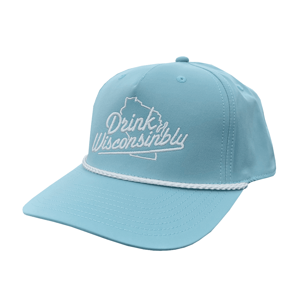 Drink Wisconsinbly Smoke Blue Rope Hat