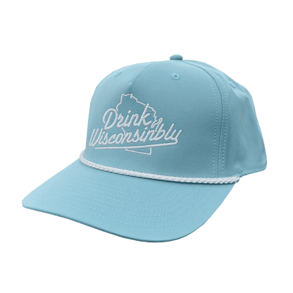 Drink Wisconsinbly Smoke Blue Rope Hat