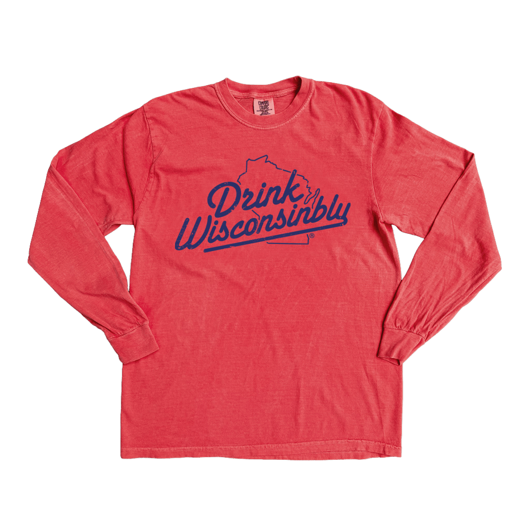 Drink Wisconsinbly Salmon Long Sleeve