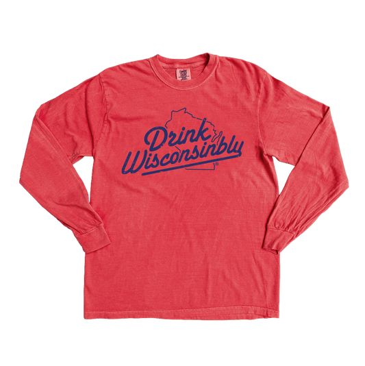 Drink Wisconsinbly Salmon Long Sleeve