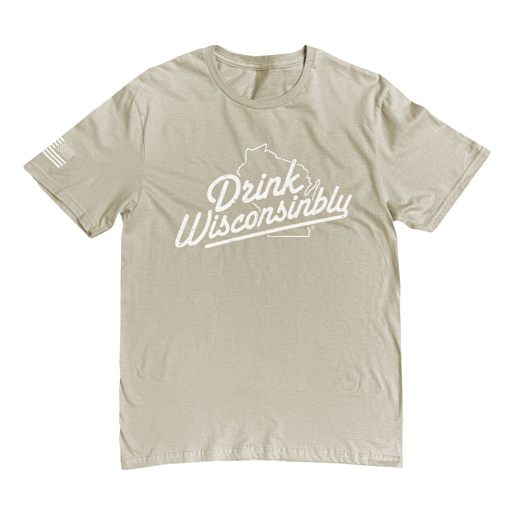 Drink Wisconsinbly USA Military Sandstorm T-Shirt