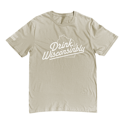 Drink Wisconsinbly USA Military Sandstorm T-Shirt