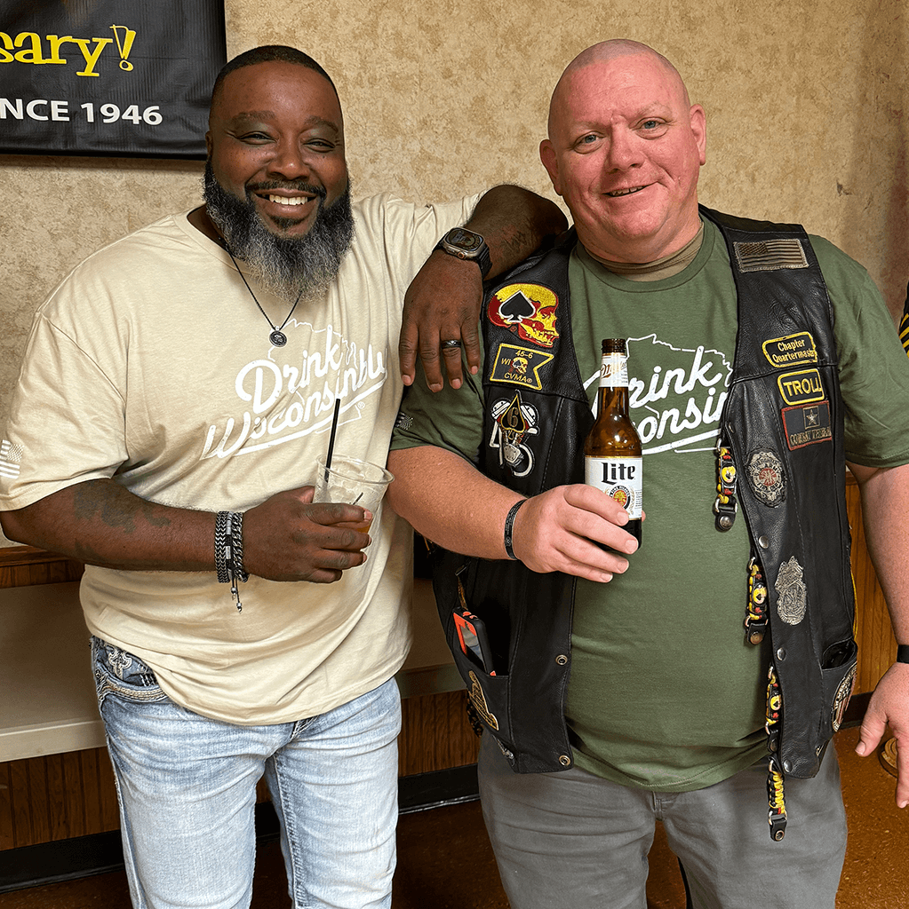 Drink Wisconsinbly USA Military T Shirts