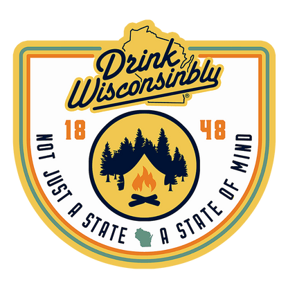 Drink Wisconsinbly State of Mind Sticker