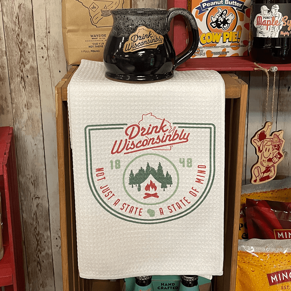 Drink Wisconsinbly State of Mind Towel 1