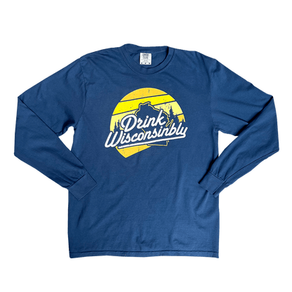Drink Wisconsinbly Sunset Long Sleeve Shirt