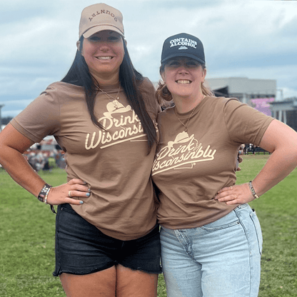 Drink Wisconsinbly Brown Unisex Cowboy Hat T Shirts