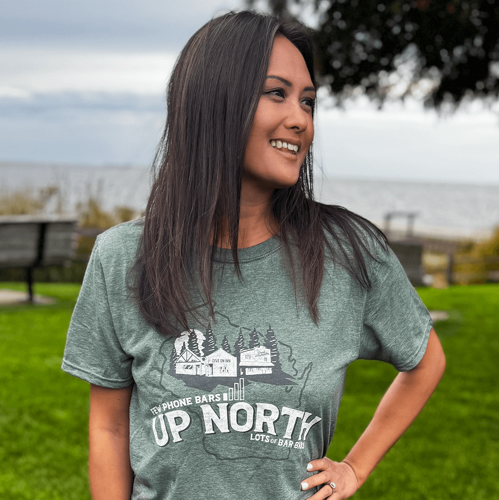 Drink Wisconsinbly Up North Bars T Shirt