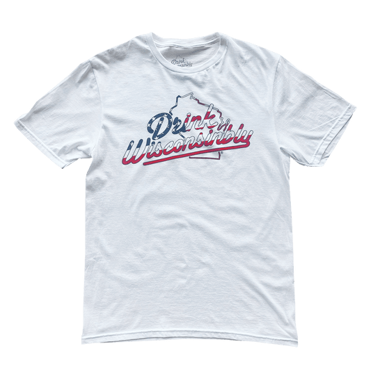 Drink Wisconsinbly American Flag USA T-Shirt
