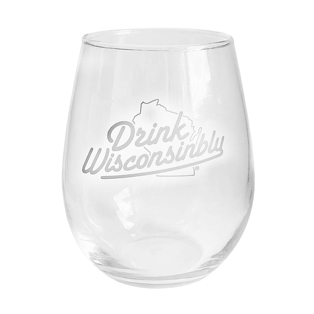 Drink Wisconsinbly Stemless Wine Glass