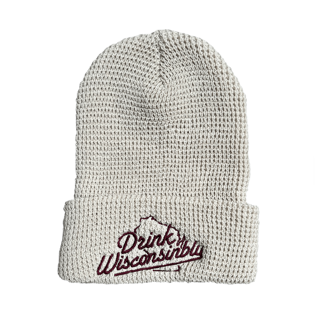 Drink Wisconsinbly Birch Waffle Knit Beanie