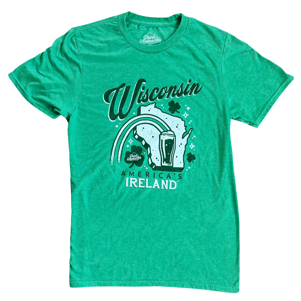 Drink Wisconsinbly Wisconsin America's Ireland T-Shirt