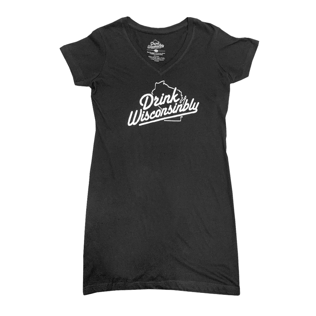 Drink Wisconsinbly Women's V-Neck Dress