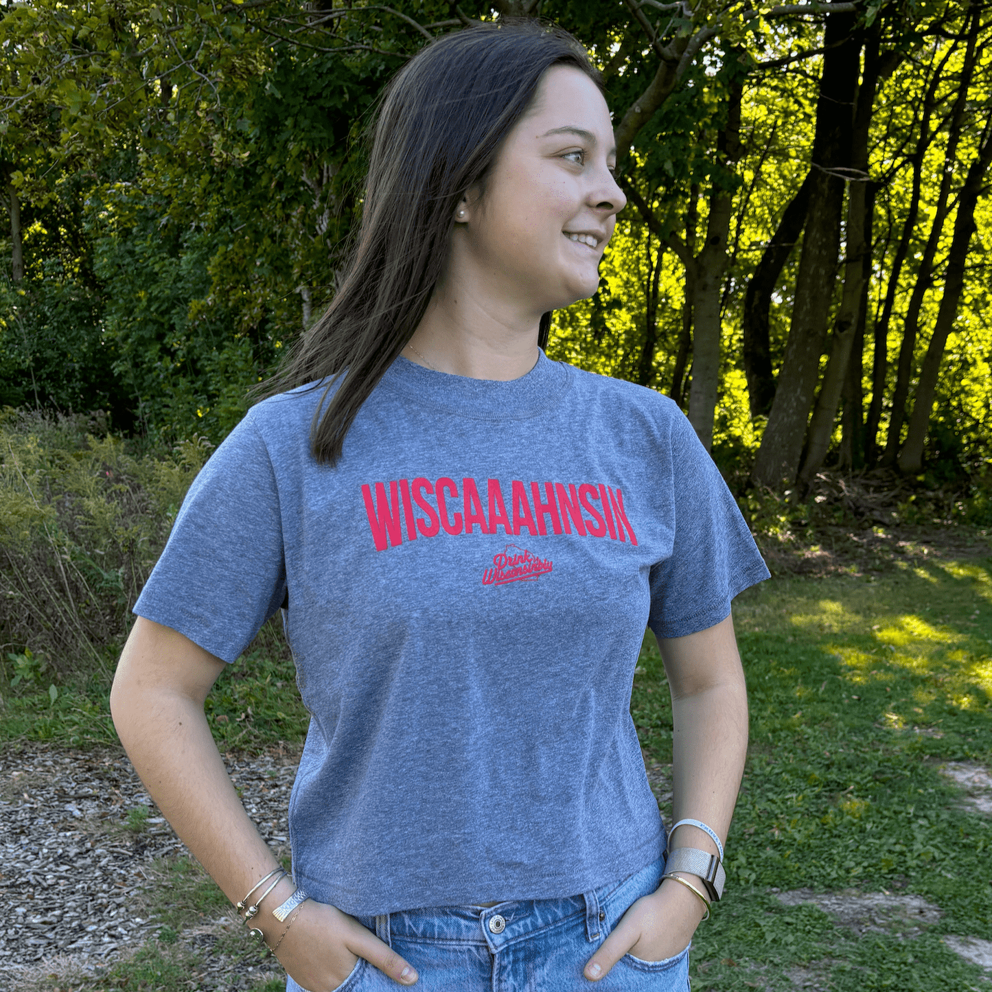 Women's Boxy "Wiscaaahnsin" T-Shirt