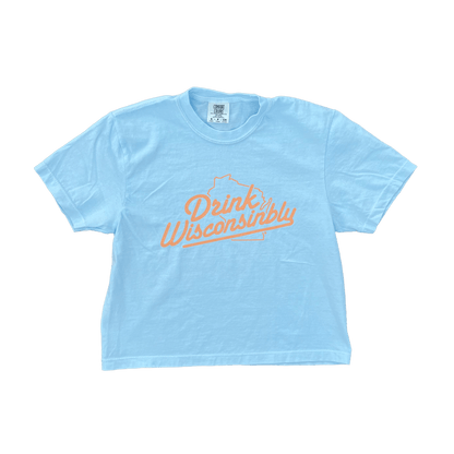 Drink Wisconsinbly Women's Chambray Boxy T-Shirt