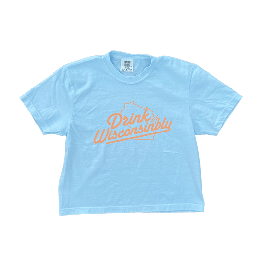 Drink Wisconsinbly Women's Chambray Boxy T-Shirt
