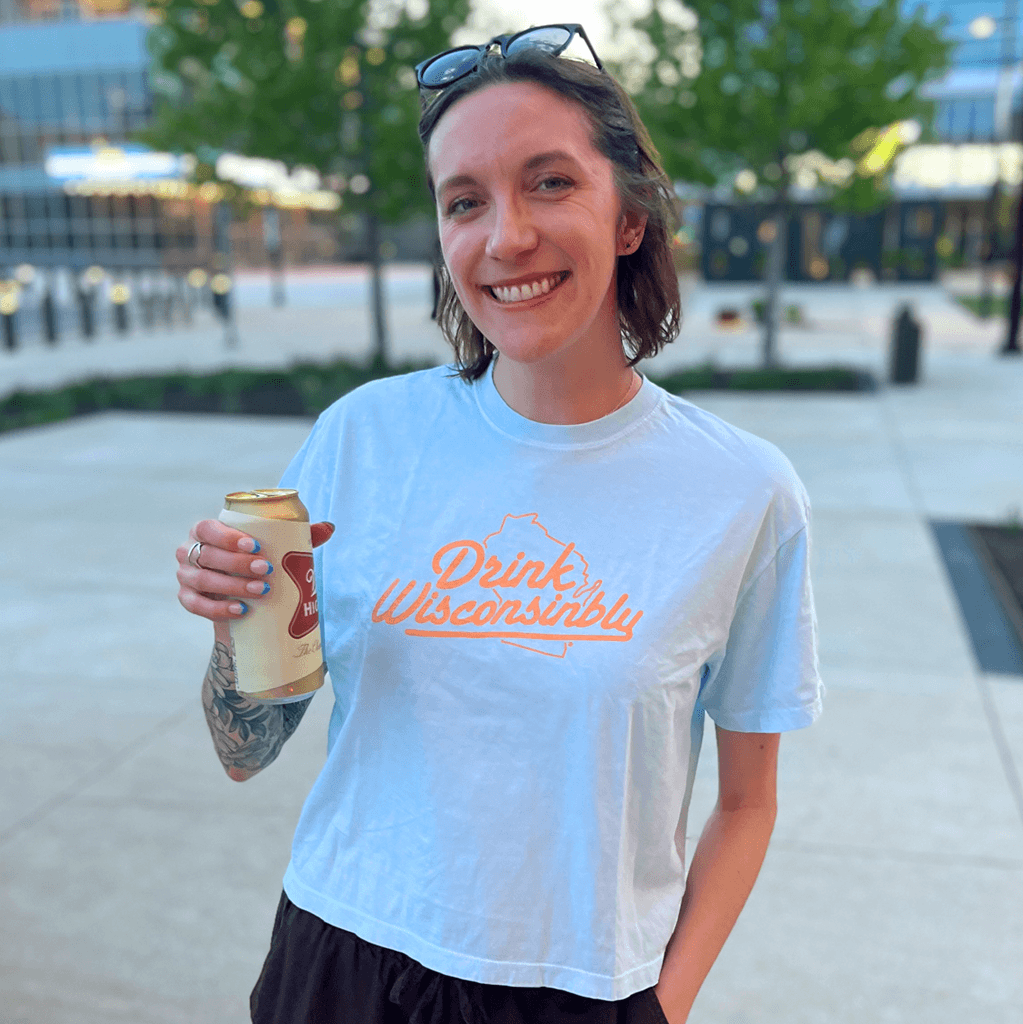 Drink Wisconsinbly Women's Chambray Boxy T Shirt