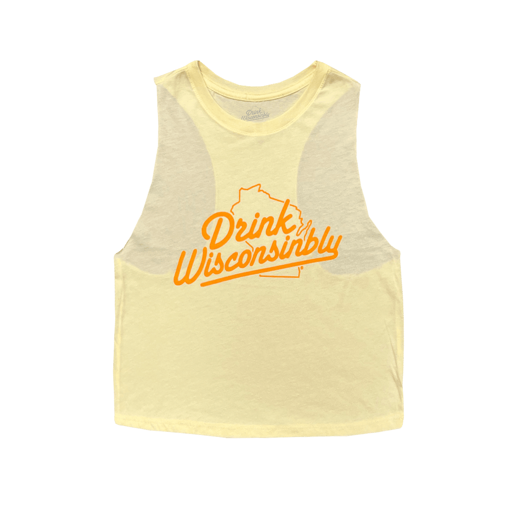 Women's Creamsicle Cropped Racerback Tank Top