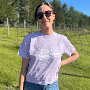Drink Wisconsinbly Women's Orchid Boxy T-Shirt