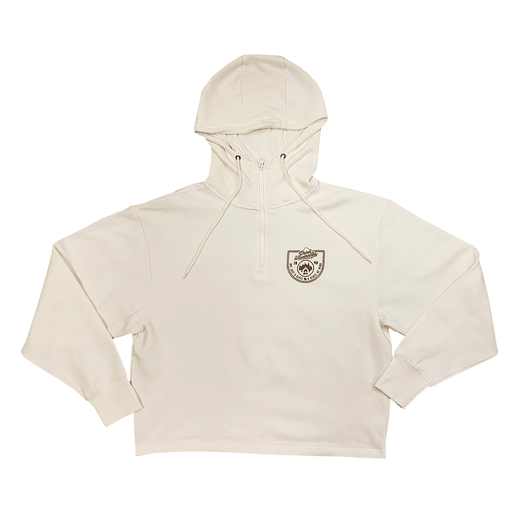 Womens quarter zip clearance hoodie