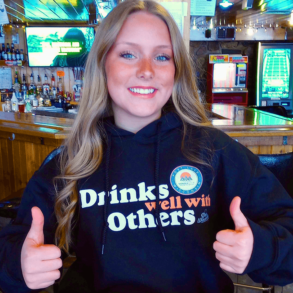 Drinks Well With Others Sunset View Hoodie