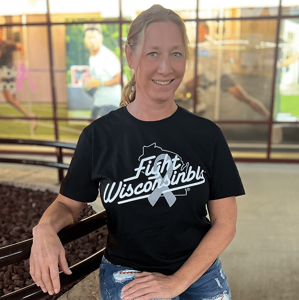 Fight Wisconsinbly "Lung Cancer" T-Shirt