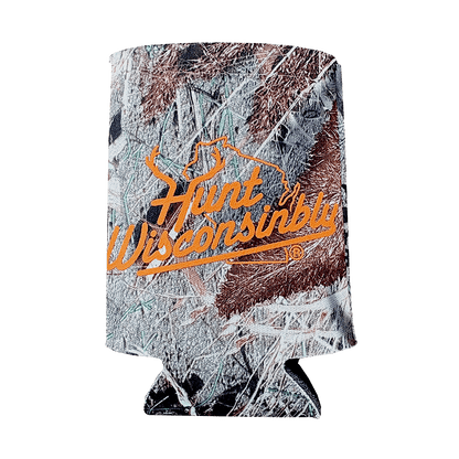 Hunt Wisconsinbly Camo Coozie