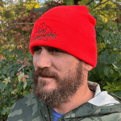 Hunt Wisconsinbly Orange Knit Hat